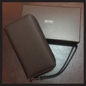 NEW custom BOSS by Hugo Boss wristlet wallet